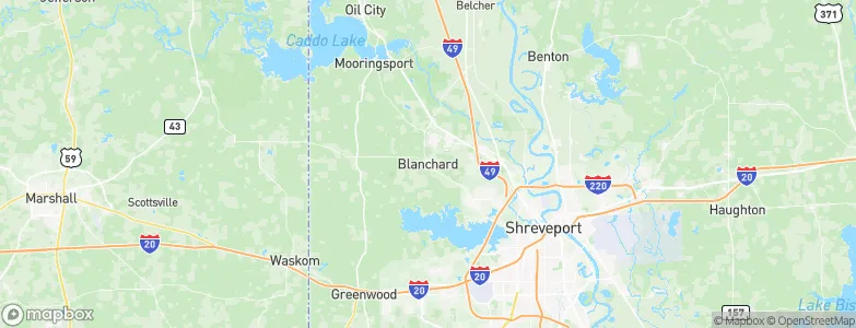 Blanchard, United States Map