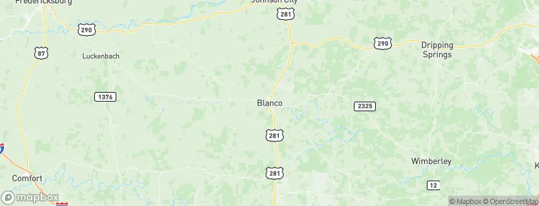 Blanco, United States Map