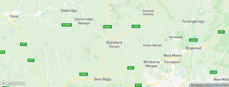 Blandford Forum, United Kingdom Map