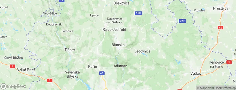 Blansko, Czechia Map