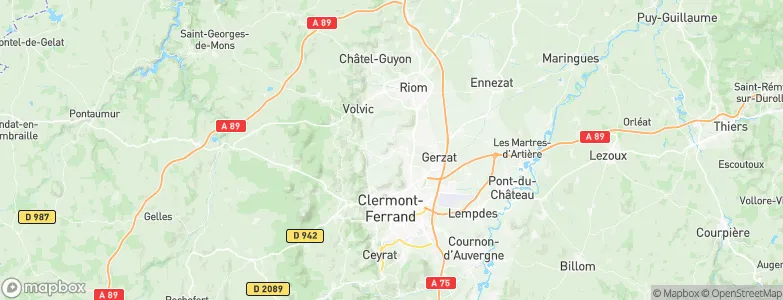 Blanzat, France Map