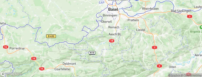 Blauen, Switzerland Map