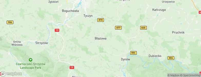 Błażowa, Poland Map
