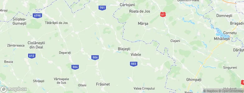 Blejeşti, Romania Map