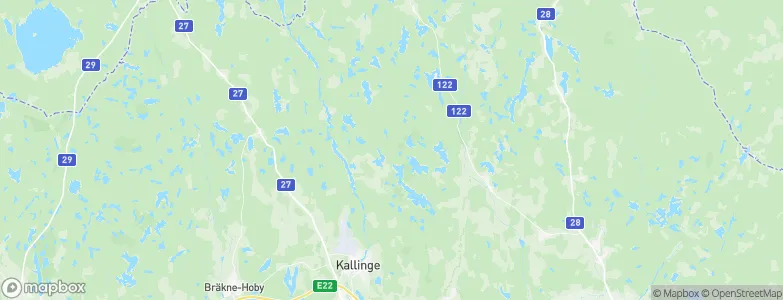 Blekinge County, Sweden Map