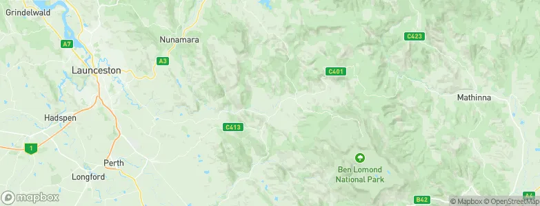 Blessington, Australia Map