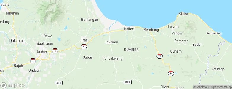 Blingi, Indonesia Map