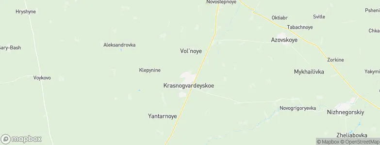 Blizhneye, Ukraine Map