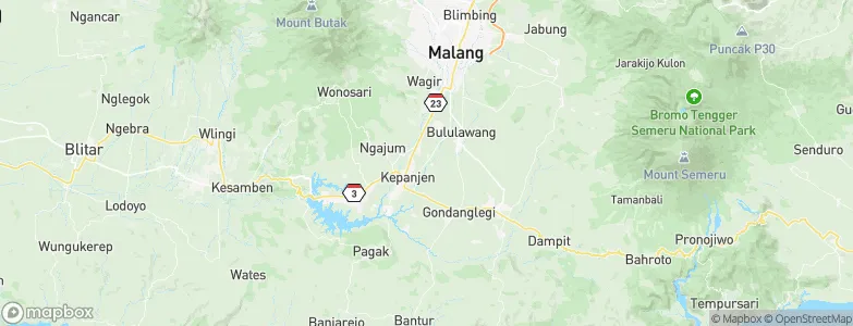Blobo, Indonesia Map