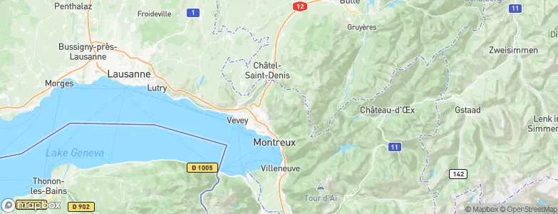 Blonay, Switzerland Map