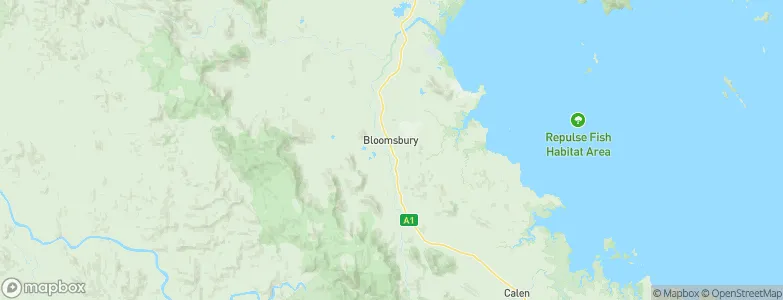 Bloomsbury, Australia Map
