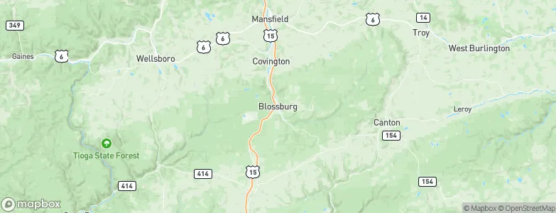 Blossburg, United States Map
