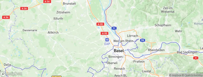 Blotzheim, France Map