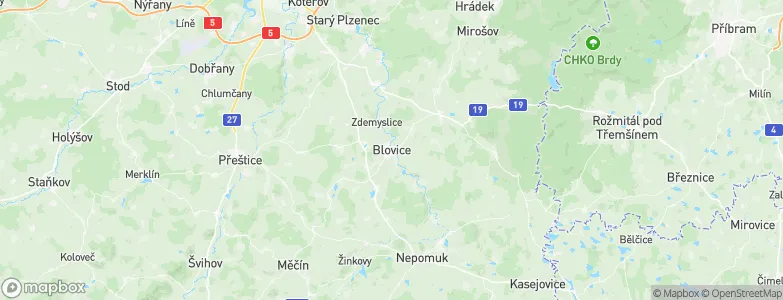 Blovice, Czechia Map