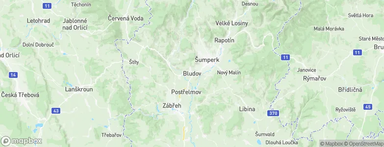 Bludov, Czechia Map