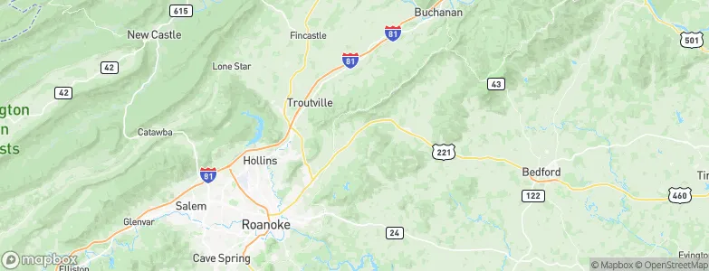 Blue Ridge, United States Map