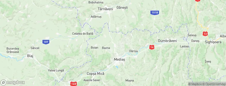 Blăjel, Romania Map