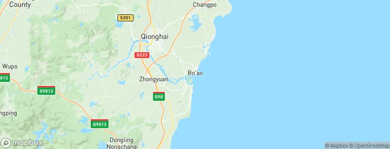 Bo'ao, China Map