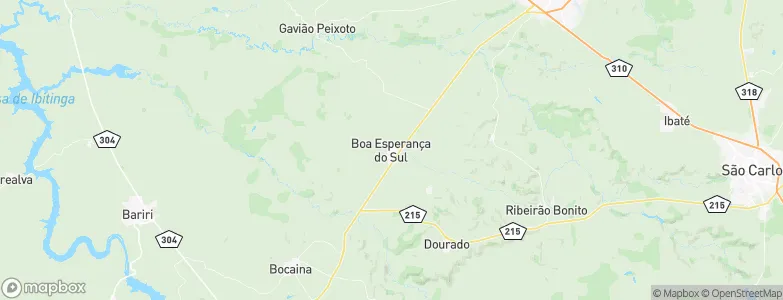 Boa Esperança do Sul, Brazil Map