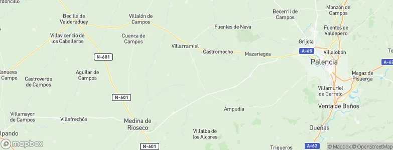 Boada de Campos, Spain Map
