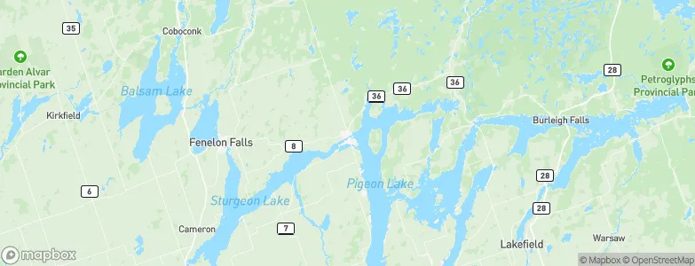 Bobcaygeon, Canada Map