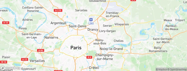 Bobigny, France Map