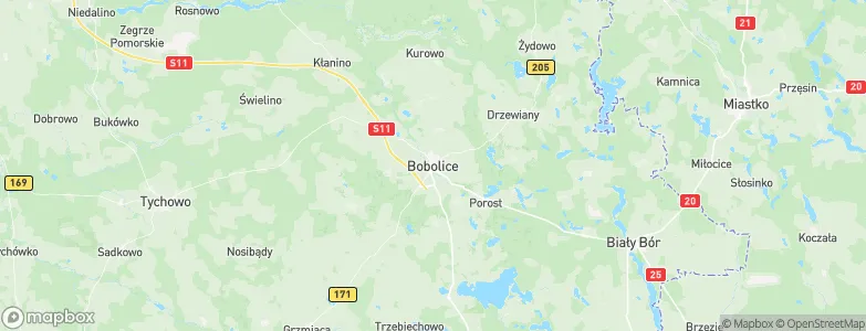 Bobolice, Poland Map