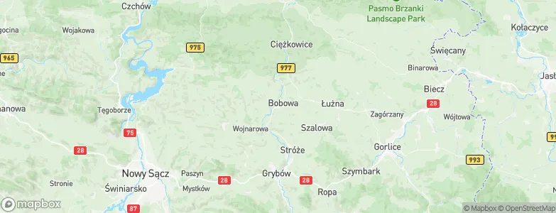 Bobowa, Poland Map