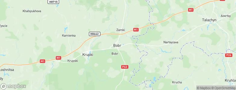 Bobr, Belarus Map
