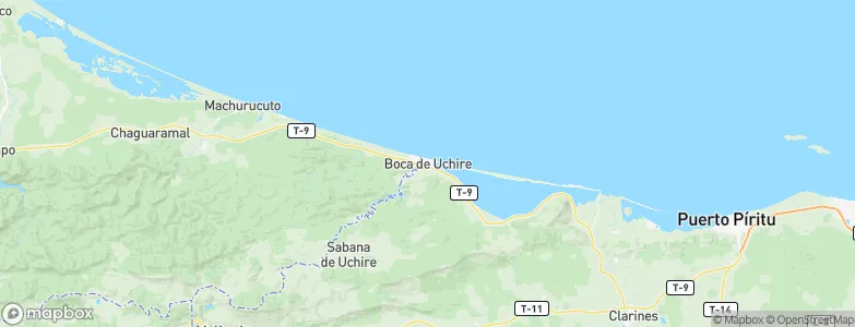 Boca de Uchire, Venezuela Map