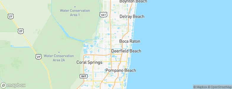 Boca Del Mar, United States Map