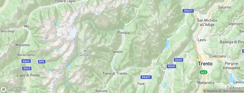 Bocenago, Italy Map