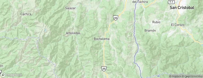 Bochalema, Colombia Map