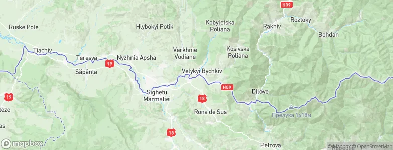Bocicoiu Mare, Romania Map