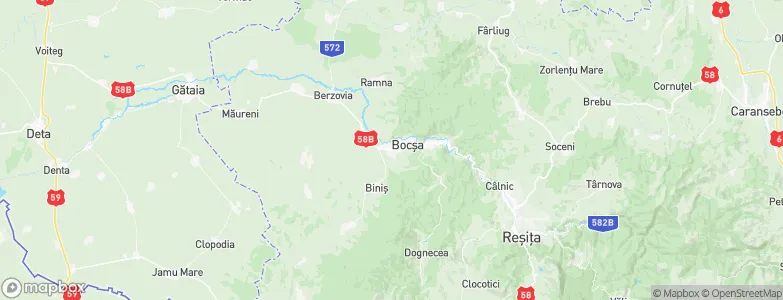 Bocşa, Romania Map