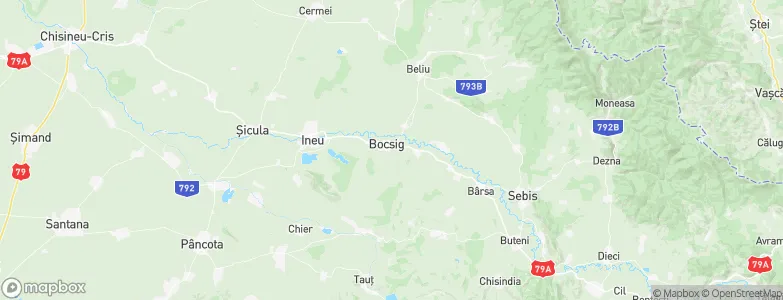 Bocsig, Romania Map