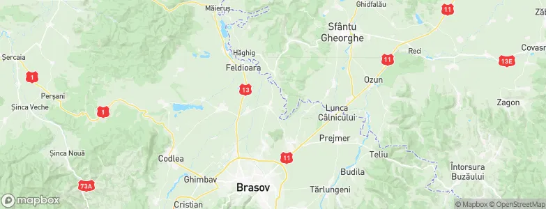 Bod, Romania Map