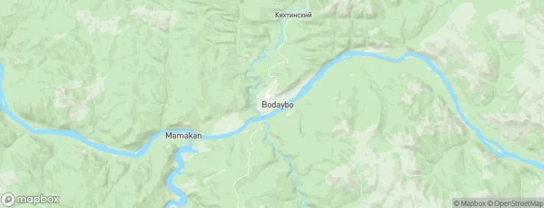 Bodaybo, Russia Map