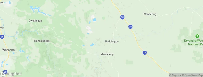 Boddington, Australia Map