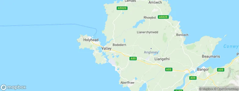 Bodedern, United Kingdom Map