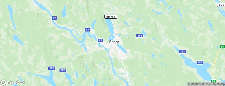 Boden, Sweden Map