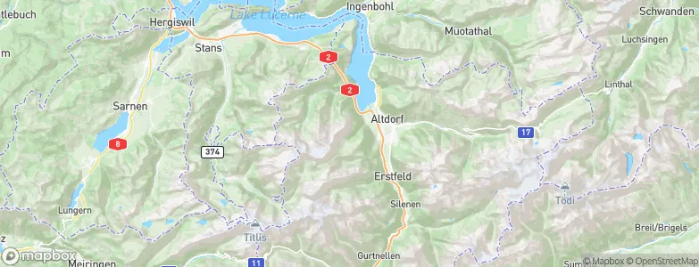 Boden, Switzerland Map