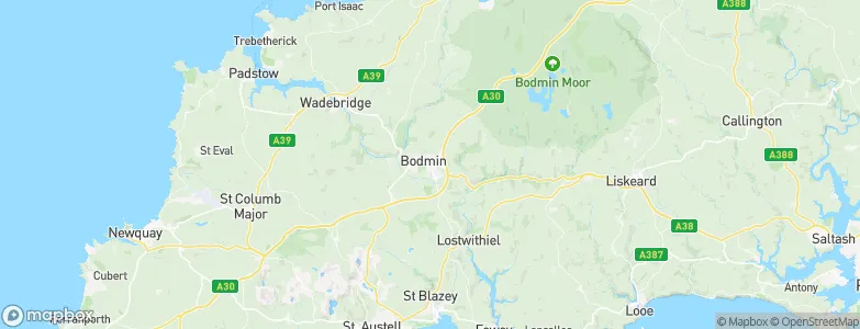 Bodmin, United Kingdom Map