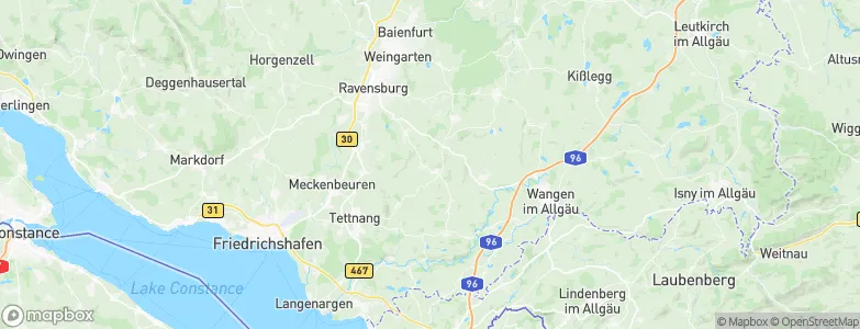 Bodnegg, Germany Map