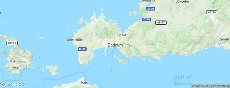 Bodrum, Turkey Map