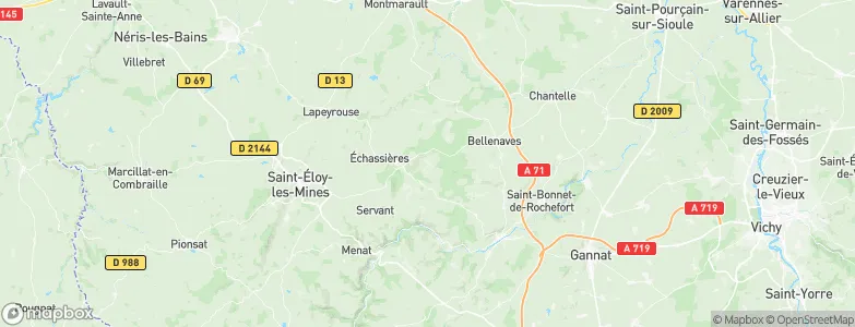 Boënat, France Map