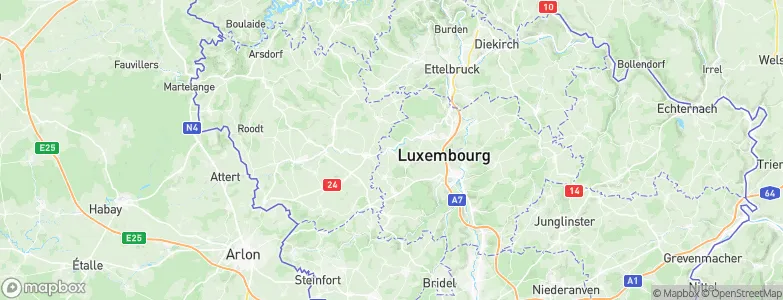 Boevange-sur-Attert, Luxembourg Map