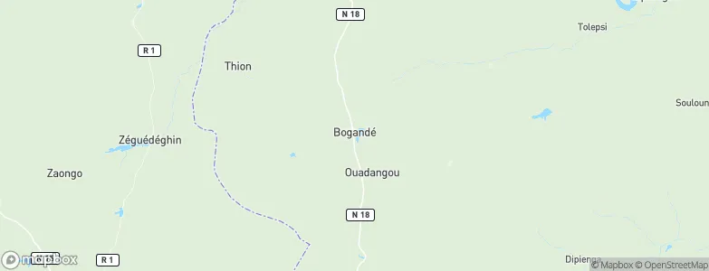 Bogandé, Burkina Faso Map