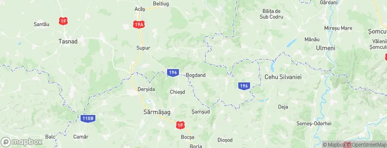 Bogdand, Romania Map