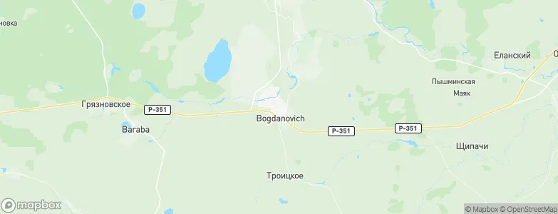 Bogdanovich, Russia Map